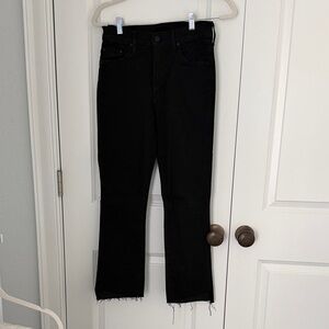 Mother the Insider crop step fray Women's Jeans